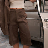 Short Bermuda Elya - Chocolat
